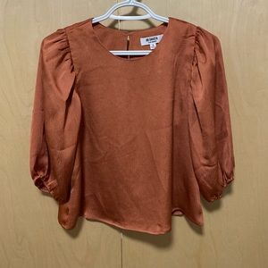 Burnt orange/rust fall blouse
